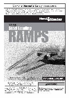 Rampas Harbor Freight Tools 1000 lb. Capacity 9 in. x 72 in. Steel Loading Ramps, Set of Two Manual del producto