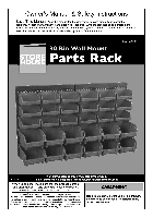 Almacenamiento Parte Harbor Freight Tools 30 Bin Wall Mount Parts Rack Manual del producto