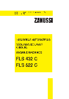 Lavadora secadora Zanussi FLS 522 C Manual de usuario