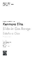 Alcance Kenmore Elite 4.5 cu. ft. Slide-In Gas Range - Stainless Steel Manual del propietario