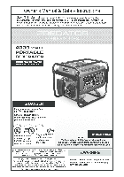 Generador portátil Harbor Freight Tools Predator Generators 4000 Watt Portable... Manual del propietario