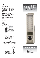 Dispositivo de Terapia de luz Zadro SUN365 Manual de usuario